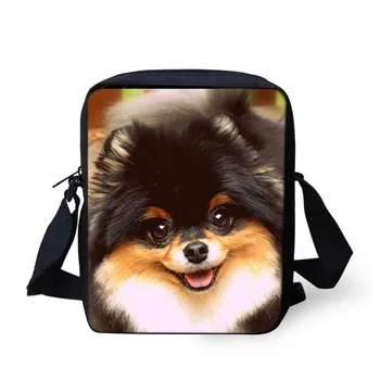 

Cute Animal Pomeranian Dog Print Women Mini Crossbody Bags High Quality Female Messenger Bag Brand Designer Handbags Sumka