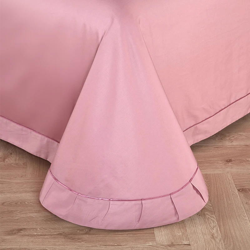 4 шт. queen King size мягкая из египетского хлопка постельный комплект для девочек женские роскошные вышивки цветок комплект постельных