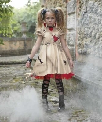 

Cool Voodoo Doll Halloween Costumes for Adult and Kids Halloween Mother and Daughter matching dress Tutu dress(only dress)
