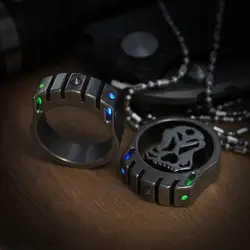 Холодное кольцо/холодное кольцо плюс кольцо для тела Тритий люминесценция EDC Универсальный защитный оконный выключатель