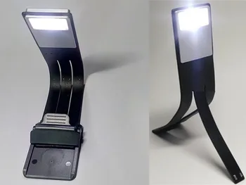 

chargeable led booklight with clip Portable book light Bendable fold Charging book light dimmable or can not dimming