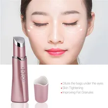 Мини Портативный вибрирующий массажер для глаз, палочка, термотерапия, массаж губ, подтяжка темных кругов, удаление морщин, уход за кожей, PJ