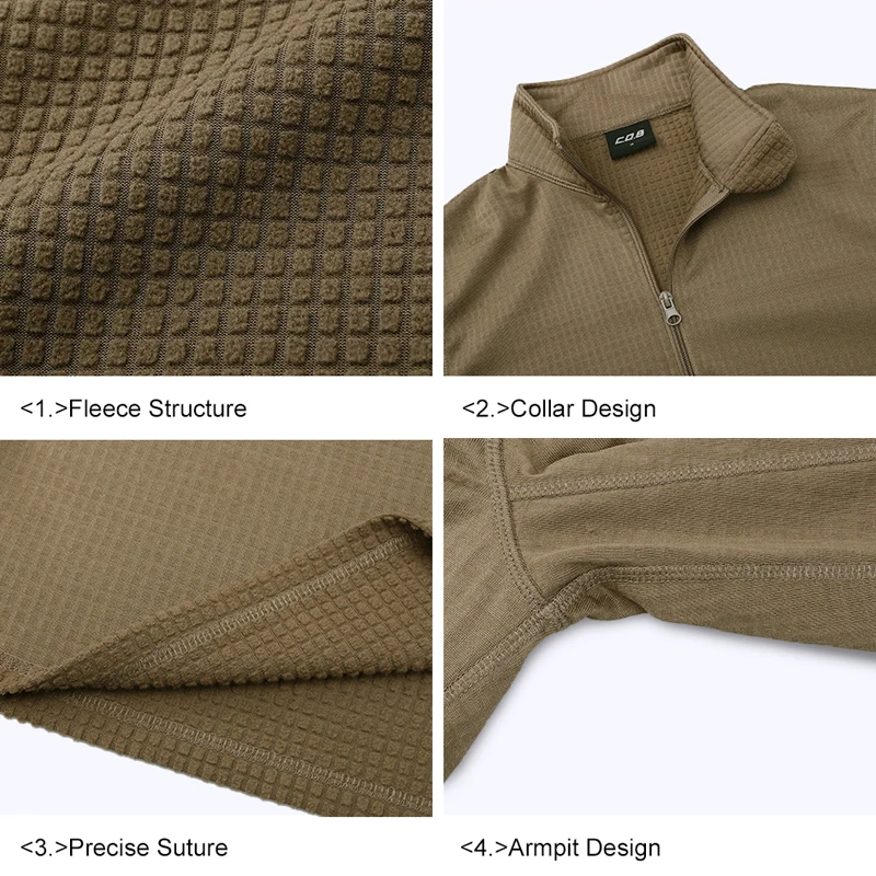 CQB Outdoor Sports Camping Tactical Military Men's Shirt Quick Dry Long Sleeve Fleece Clothes for Hiking Cycling|outdoor men shirt|outdoor