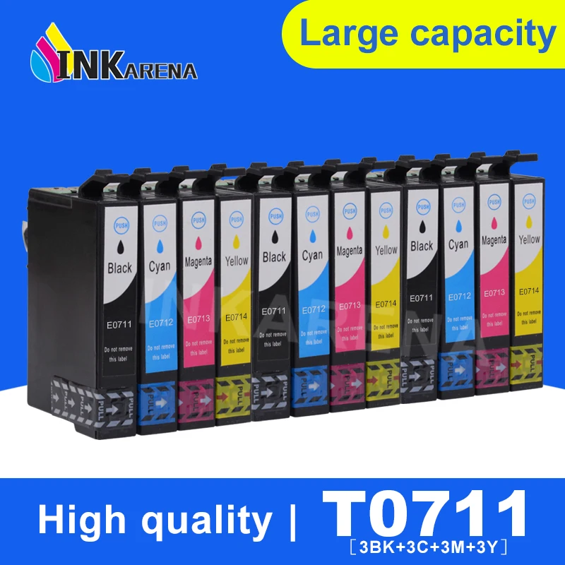 Картридж для принтера Epson T0711 T0712 T0713 T0714 Stylus SX215 SX218 SX400 SX405 SX410 SX415 SX510W 3