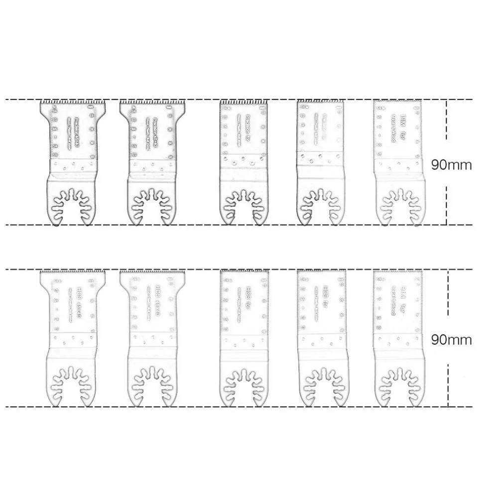 10 шт. Multimaster пилы Осциллирующий роторный Мультитул для резки древесины шлифовальные абразивные полировочные наборы Резы встроенный дерево