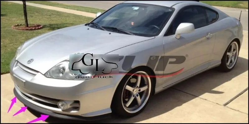 For Hyundai Coupe Tiburon Tuscani Bumper Lip  Front Spoiler Deflector For TOPGEAR Friends Car Tuning  Body Kit  Strip Skirt