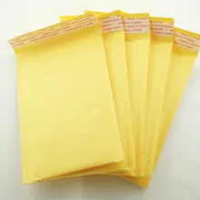 120*180 мм) 10 шт./лот маленькие размеры Пузырьковые почтальоны объемные конверты упаковка сумки крафт пузырчатая, для отправки Сумка-конверт