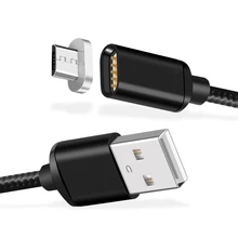 Магнитный кабель Кабель зарядного устройства микро-usb светодиодный магнитный провод для быстрой зарядки samsung Galaxy Xiaomi huawei Android мобильный телефон