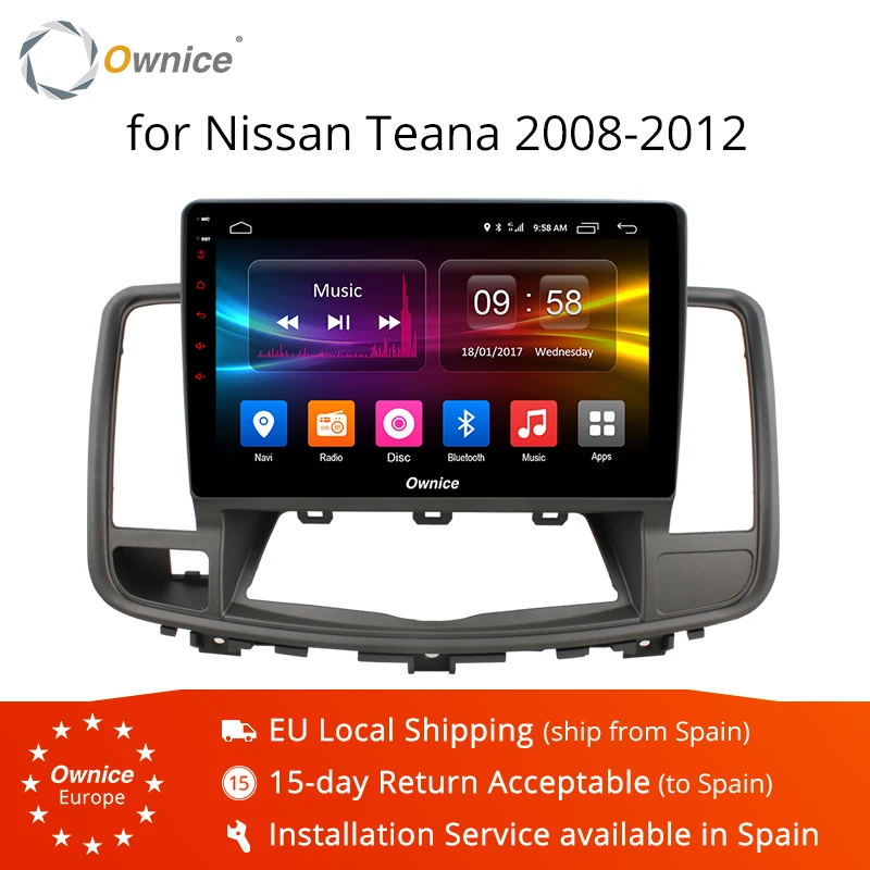 

Ownice K1 K2 Octa Core Android 8.1 Car GPS Navigation For NISSAN Teana 2008-2012 Radio Audio Multimedia Stereo DVD player 4G
