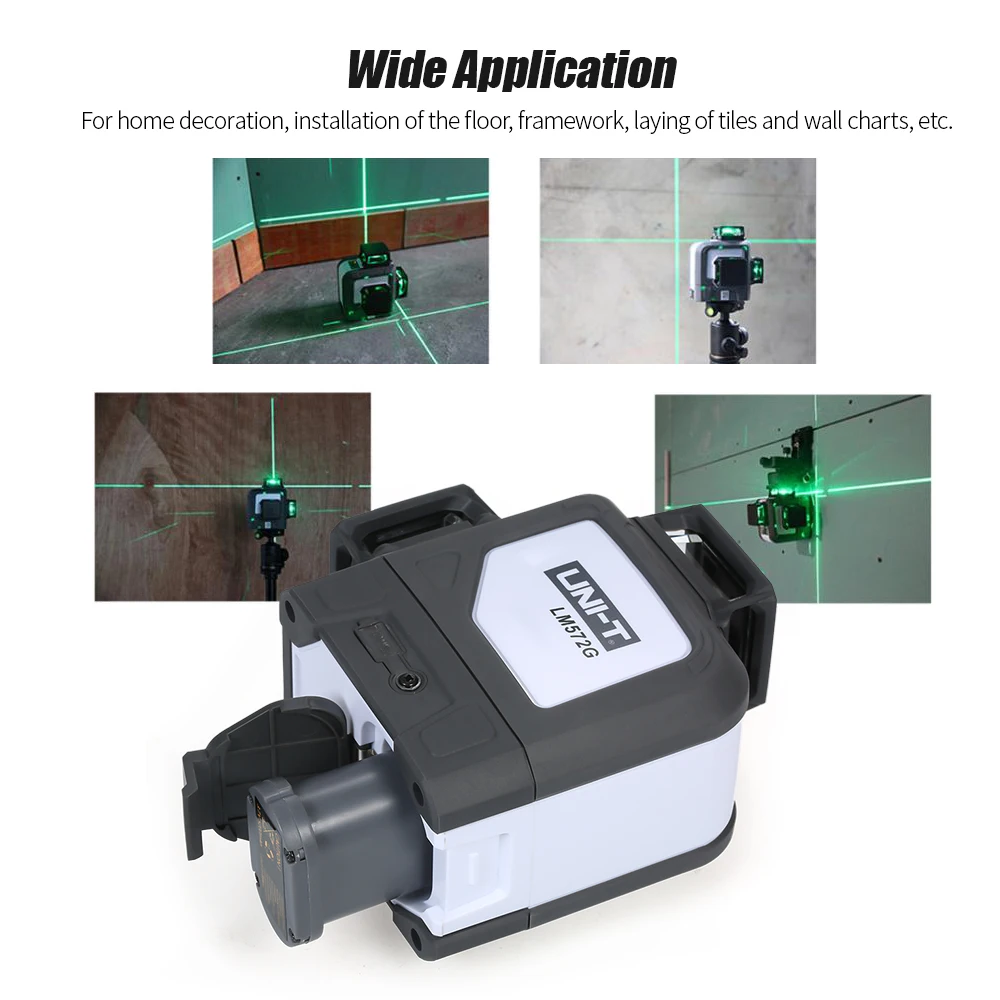 

3D 8 Lines Laser Level 360 Degree Visible Laser Leveling Unit Self-leveling Green Laser Beam Level Instrument LM572G