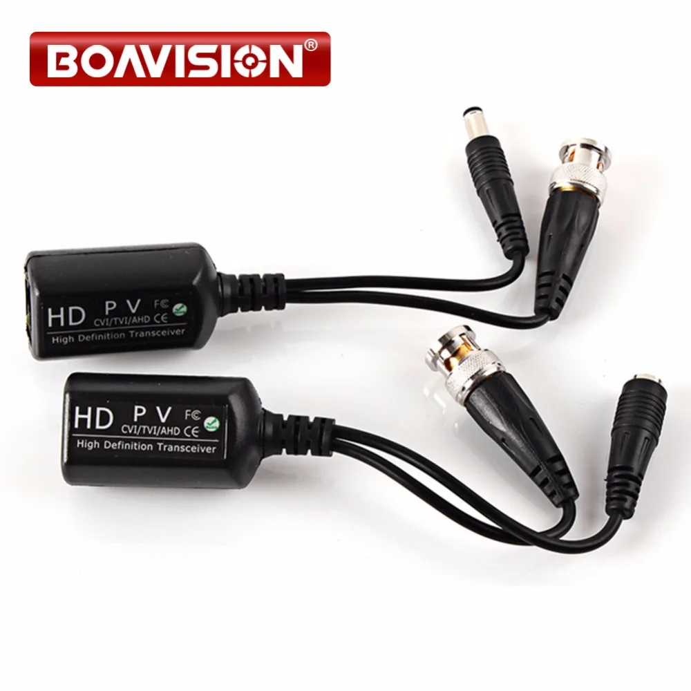 1CH Balun 720P и 1080P адаптер трансивера для камеры HDCVI AHD/HDTVI BNC коннектор к RI45|ahd 1080p|balun