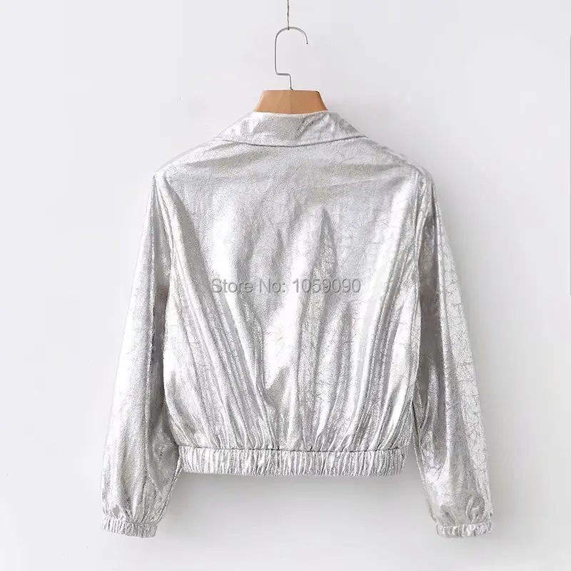 Longues Mode Élastique Biker Court Veste As À Manches Zip Wishbop Métallique Asymétrique Poches Revers Poignets Col Z1975 Show Avec Nouvelle 51xwqpP