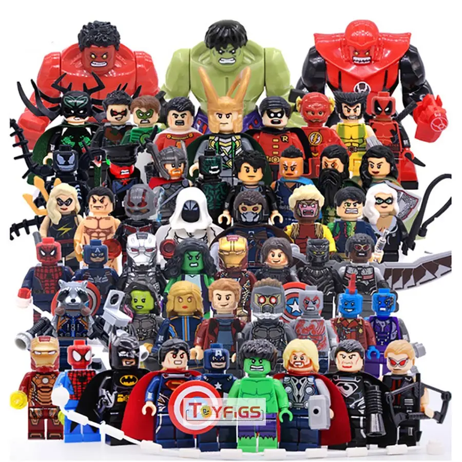 

legoingLY Marvel Figures Super Heroes Building Blocks Captain American Iron Man mini model bricks birthday gifts set kids toys