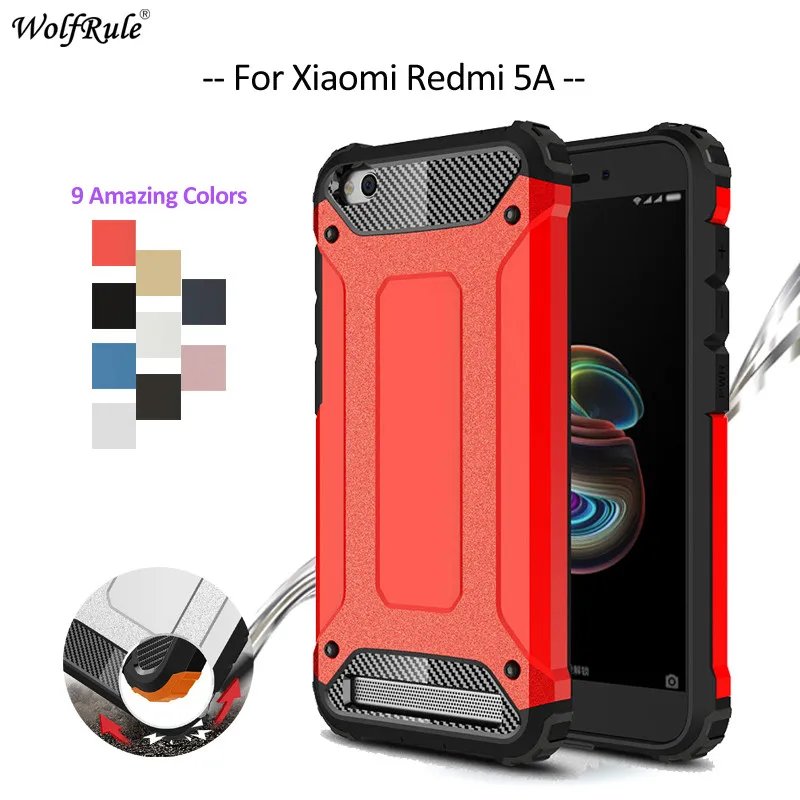 

WolfRule For Cover Xiaomi Redmi 5A Case Shockproof TPU & PC Armor Mobile Phone Case For Xiaomi Redmi 5A Cover Coque 5''