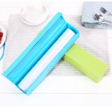 Пластиковая восковая бумажная консервантная пленка резак пищевая пленка для обертывания кухонный держатель для хранения цепляющийся пищевой диспенсер