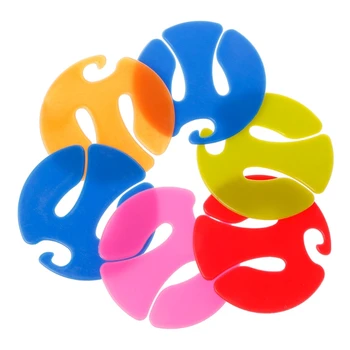 

6Pcs Socks Clip Circle Shape Colorful Socks Holder Underwear Hanger Drying Rack