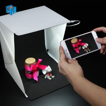 

230*220*15mm Mini Foldable Light Room Box 20-LEDs Bright Softbox Table Tops Photo Studio Shooting Tent Lightbox Accessories