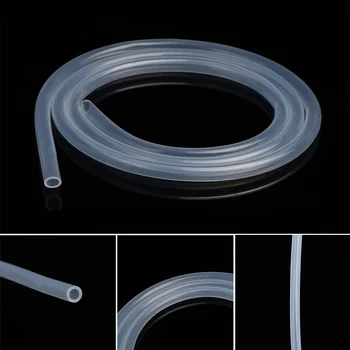 

High Quality 1M Food Grade Clear Translucent Silicone Tube Beer Pipe Milk Hose Pipe Soft Safe Rubber Flexible Tube Creative
