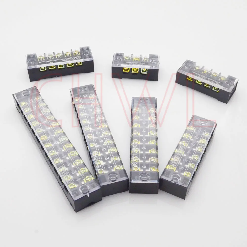 TB-1503-04-05-06-08-10-12 двухрядный стационарный клеммный блок 600 в 15A винтовой барьер