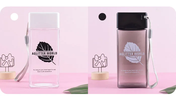 Square Plastic Water Bottle (24)