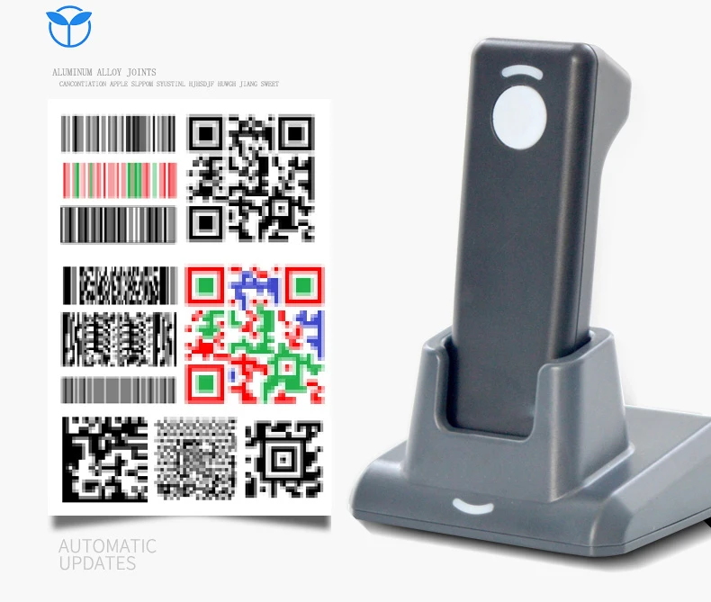 جديد للماء المحمولة بلوتوث اللاسلكية 2D الباركود ماسحة مسح سريع QR الباركود قارئ PDF417 جديد للماء المحمولة بلوتوث اللاسلكية 2D الباركود ماسحة مسح سريع QR الباركود قارئ PDF417