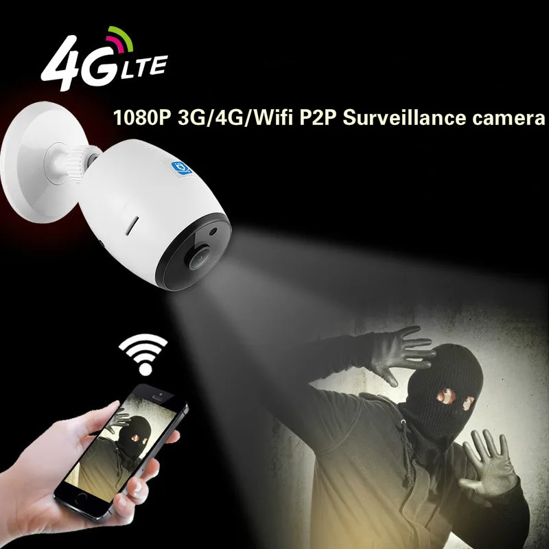 2MP HD 3g 4g wire free IP cameras with CE FCC Rohs certification play