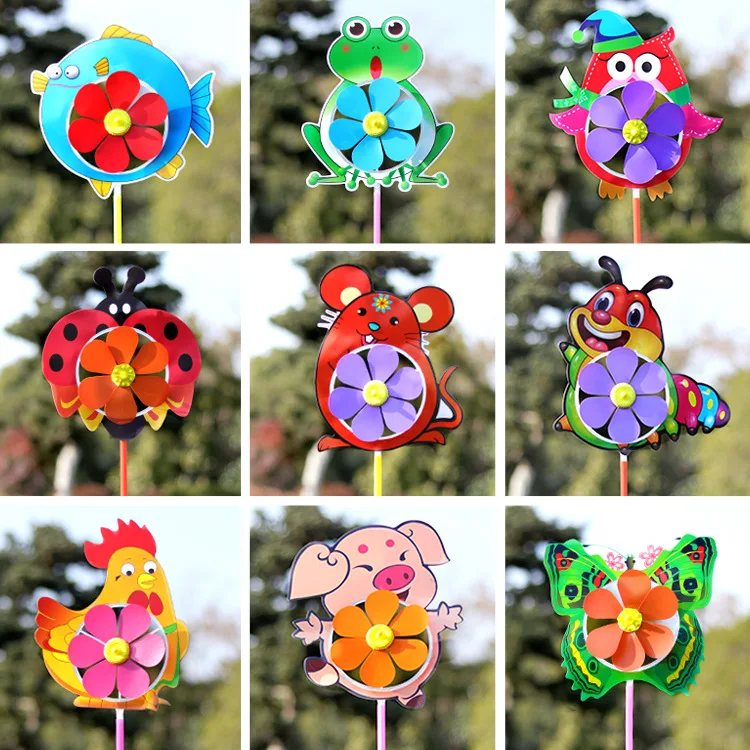Wind Spinners Plants Flowerpot Decor Label Marker Garden Ornament Decoration Chirtmas Party