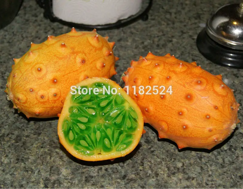 30 шт. свежие настоящие органические KIWANO Melano Cucumis metuliferus Африканский рогатый огурец фрукты дыня S