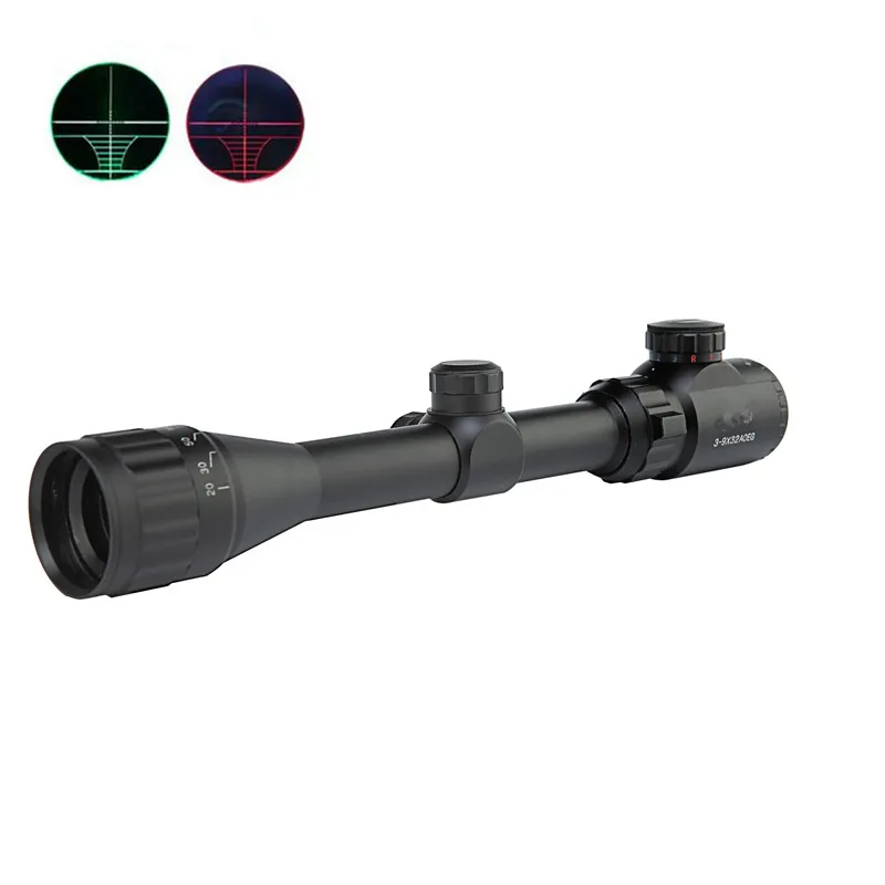 3 9x32 Rifle Sight Hunting Red Dot Scope Airsoft Air Guns Sight