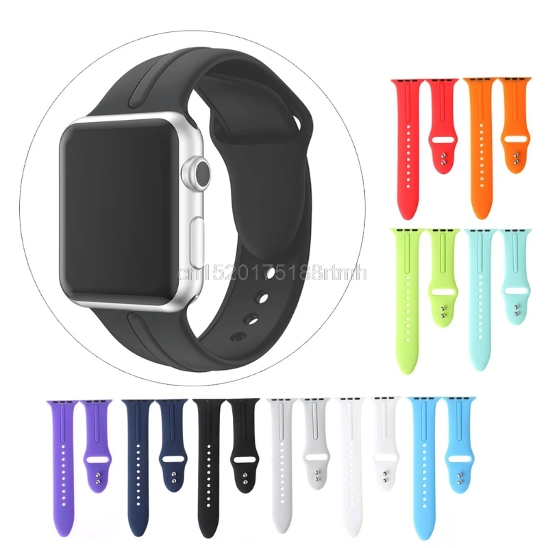 

Sport Silicone Watch Strap Women Men Fashion Watch Band For Apple iWatch 38/42mm D14 drop shipping