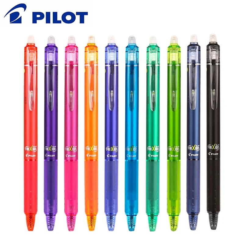 

5pcs Pilot FriXion Ball Knock Gel Pen LFBK-23F 0.7mm 10 Colors Available Erasable Ink Writing Supplies 5 Pieces