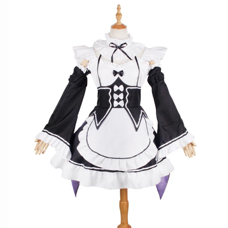 Anime Cosplay Re:zero Kara Hajimeru Isekai Seikatsu Life In a Different World Ram Rem Costume Maid 