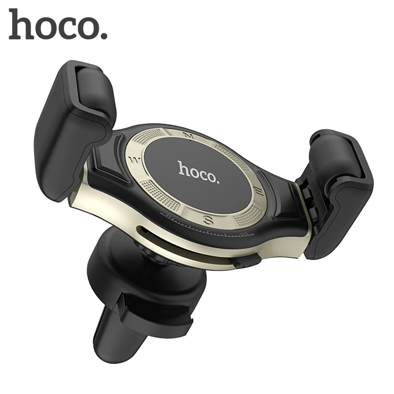 

HOCO Car Phone Holder Newest Wheel design Holder Stand GPS Air Vent Mount Support Adjust Clip Size for iPhone 8 X XS MAX Xiaomi