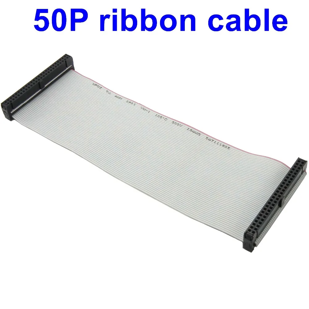 

10PCS 50PIN 2*25P Flat Cable LED display sign connect HUB Signal transmit 10cm 20cm 30cm 50cm data 50P FC-50P ribbon cable
