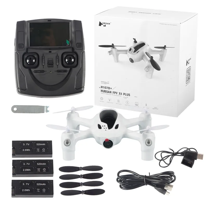 

JJRC Hubsan FPV X4 PLUS H107D 4-axis Copter Drone 2.4G 4CH Transmitte RC Quad 2MP HD Camera 3pcs Li-po Battery 3.7V