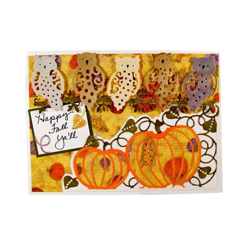

GJCrafts Elegant Pumpkins Metal Cutting Dies For Scrapbooking Card Making Album Embossing Crafts Diecut Mat Christmas New 2019