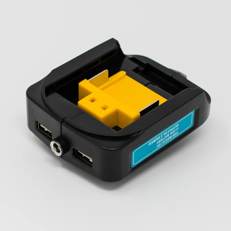 

Replacement Adapter with Dual USB Output and 5.5*2.5mm DC Output for Makita 14.4V 18V Power Tools Li-ion Batteries