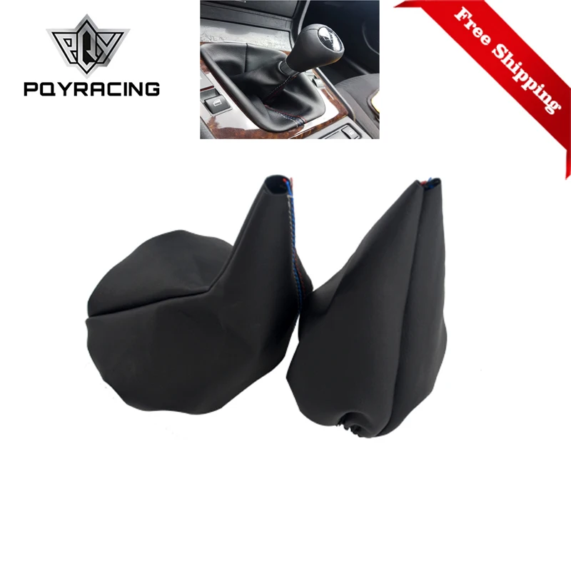 

Free Shipping Gear Stick Manual Shift Handbrake Gaiter Shift Boot Leather Boot Car-Styling For BMW 3 Series E36 E46 M3 Car