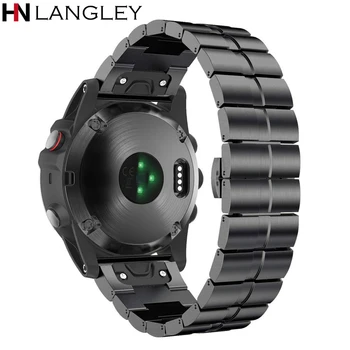 

Steel Bands For Garmin Fenix 3 Fenix HR Band 26mm Width Easy Fit Stainless Steel Watch Bands for Garmin Fenix 5X/Fenix 5X Plus