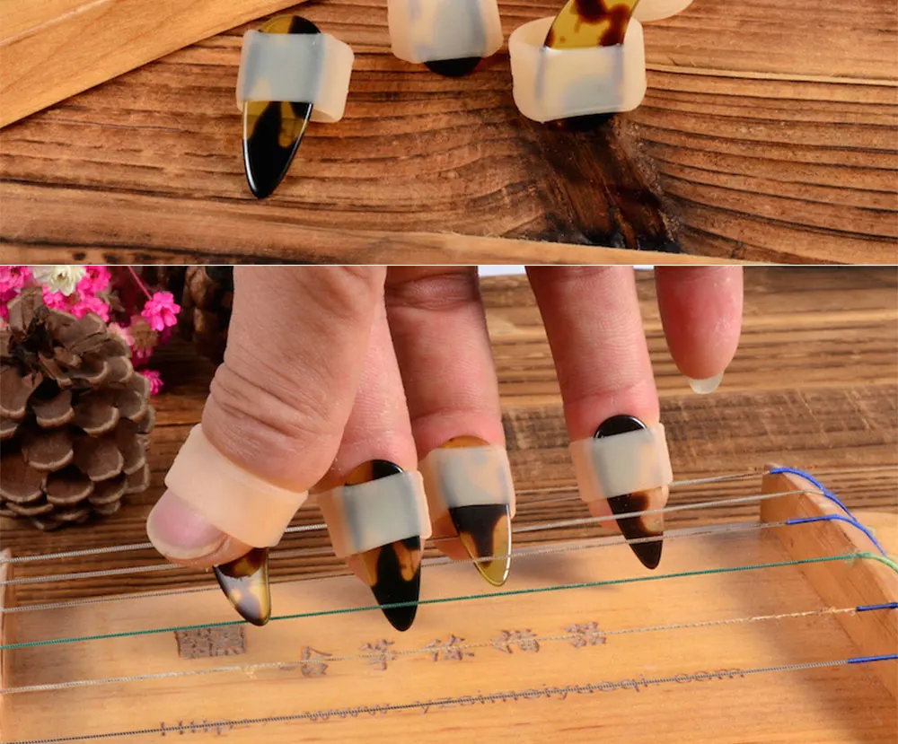 Guzheng Набор для ногтей китайский Zither коробка из четырех guzheng аксессуары La Cetra