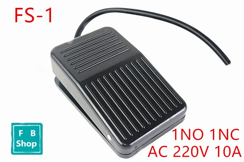 1PCS FS-1 10cm Foot switch Foot shoe switch Since the reset pedal switch controller molded case AC 220V 10A 1 NO 1 NC 1PCS FS-1 10cm Foot switch Foot shoe switch Since the reset pedal switch controller molded case AC 220V 10A 1 NO 1 NC