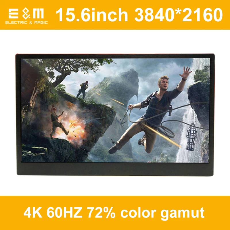 15,6 дюймов ips 4 K Портативный игра Дисплей для Ps4 Pro Xbox HDMI DP 3840*2160 HDR Экран Поддержка HDCP 2,2 с складная подставка