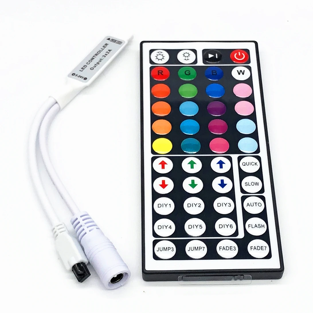 cheap Led Controller 44 Keys LED IR RGB Controler LED Lights Controller IR Remote Dimmer DC12V WiFi Control For RGB LED Strip