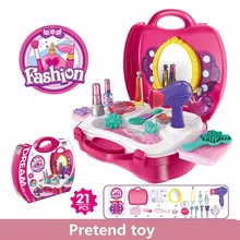 Child Pretend Play Toy Simulation Princess Dressing Table Pretend Play Set Comb Hair Dryer Hairwork Learn