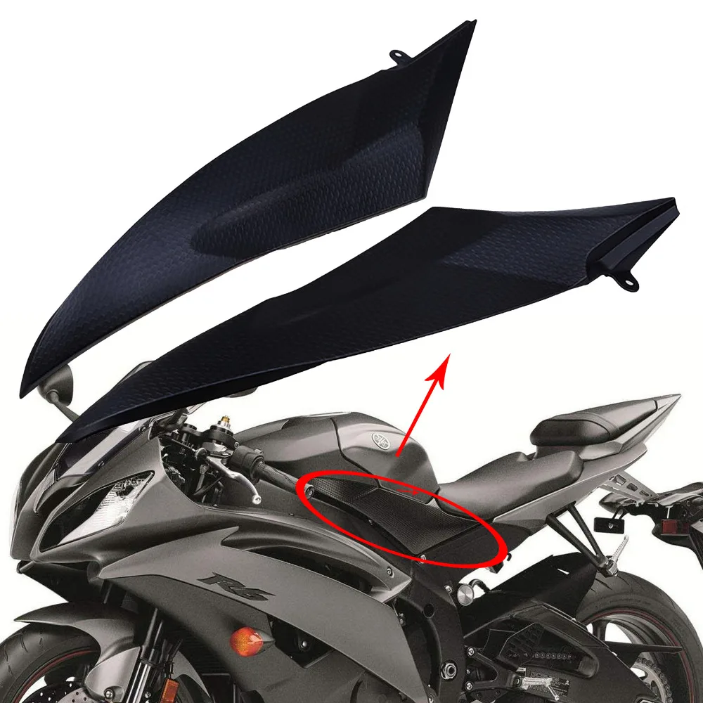 2pcs Motorcycle Parts Gas Tank Side Cover Panel Fairing Trim Cowl Plastic For Yamaha YZFR6 YZF R6 YZF600 R6 YZFR6 2006 2007 06 motorcycle accessories,motorcycle fairing