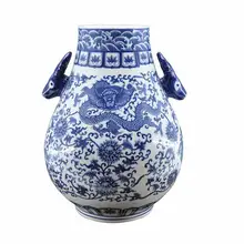 Антикварные lottos Блокировка Олень Керамические изделия украшения классическая ваза для дома