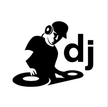 

DJ Vinyl Sticker Window Laptop Graphic Deck Music Club Bumper 15x12cm