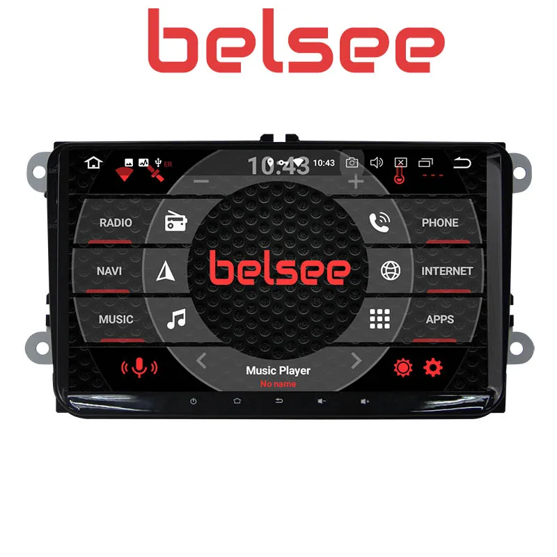 Belsee 9 &quotAndroid 8 0 4 Гб автомобильное радио для VW Volkswagen Jetta Passat b6 b7 Golf Skoda Seat стерео
