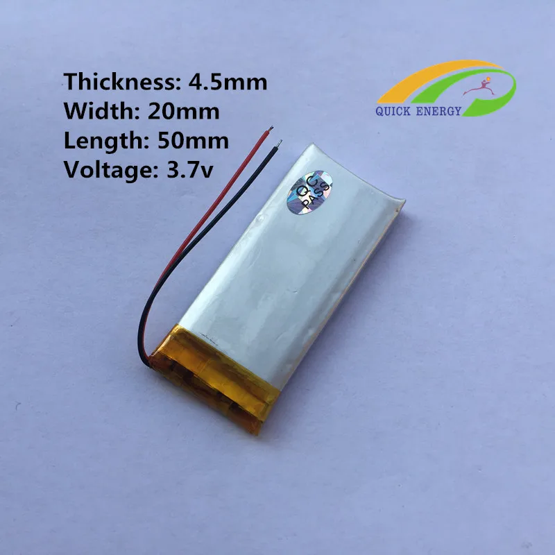 3.7 В аккумуляторная thium полимерный аккумулятор 452050 MP3/4/5 Bluetooth радио мониторинга