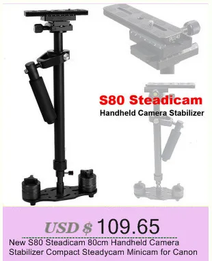 S40 Steadicam 40 см мини Steadycam Pro ручной фотоаппарат видео стабилизатор для видеокамеры цифровой камеры видео Canon Nikon Sony DSLR